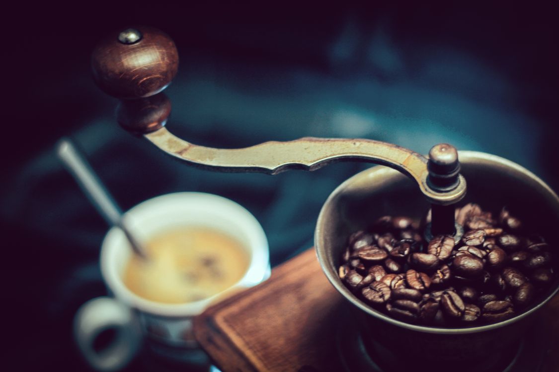 Granos de café tostados