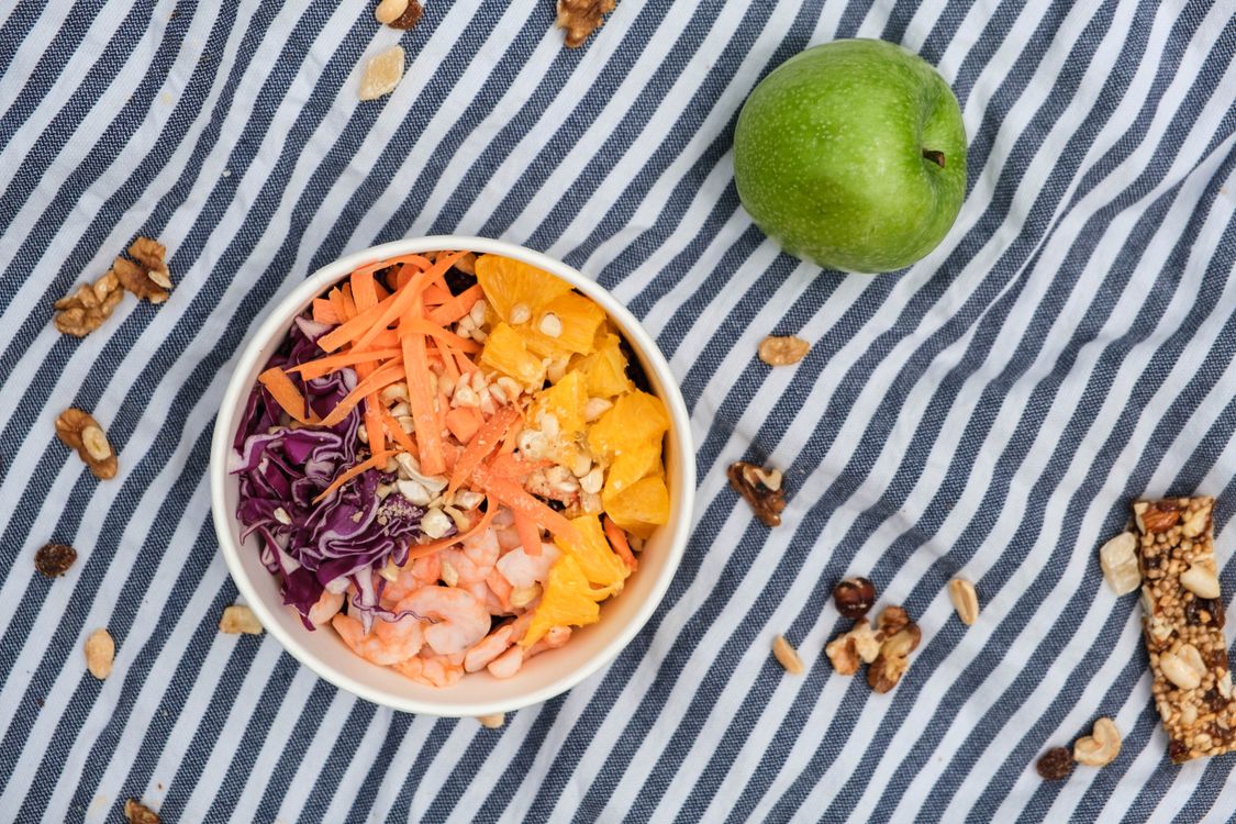 Poke bowl con gambas